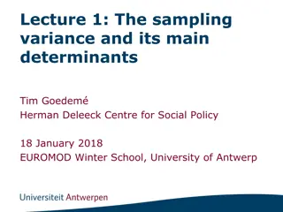 Understanding Sampling Variance and Determinants in Social Policy