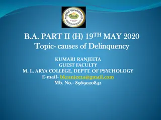 Understanding Causes of Delinquency in Youth