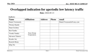 IEEE 802.11-24/0811r0 Overlapped Indication for Aperiodic Low Latency Traffic