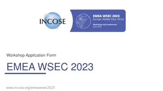 EMEA WSEC 2023 Workshop Application Form and Briefing