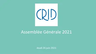 Annual Report and Activities Update of CRID 2021