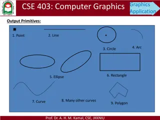 Computer Graphics Output Primitives and Functions Overview