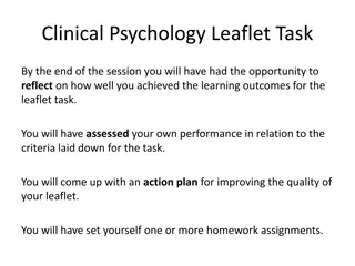 Reflections on Clinical Psychology Leaflet Task Outcomes