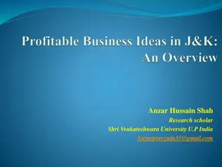 Insights on Jammu and Kashmir's Unique Geology and Economic Outlook