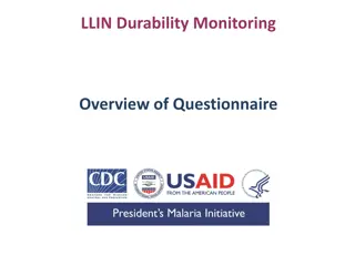 LLIN Durability Monitoring Overview