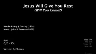Rest in Jesus' Promise of Peace