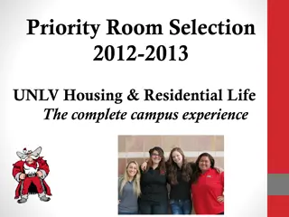 UNLV Housing Priority Room Selection Guide 2012-2013