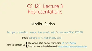Effective Representation Schemes for Data Manipulation
