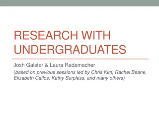 Empowering Undergraduates Through Research Opportunities
