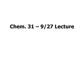 Insights into Chemistry Lectures: Exam Preparation and Data Analysis