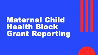 Improving Maternal and Child Health Outcomes: Grant Reporting and Assistance