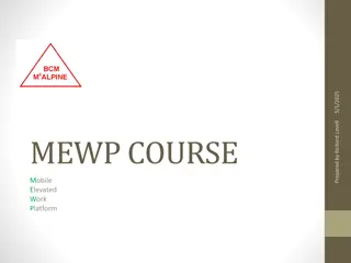 Workplace Safety Precautions for Mobile Elevated Work Platforms