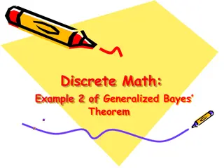 Example of Generalized Bayes Theorem in Discrete Math