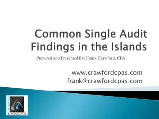 Understanding Internal Control Findings and Recommendations