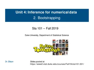 Inference Methods: Bootstrapping for Numerical Data Analysis