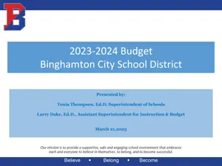 Budget Planning and Analysis for Binghamton City School District 2023-2024