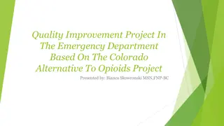 Improving Acute Pain Management in Emergency Departments: Colorado ALTO Project Insights