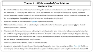 Withdrawal of Candidature Procedures: RO Guidelines & Important Notices