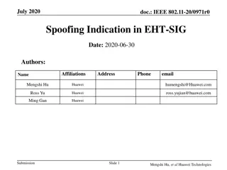 IEEE 802.11-20/0971r0 EHT-SIG Spoofing Indication