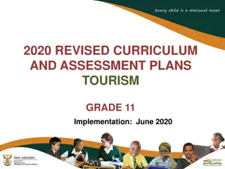 Revised 2020 Curriculum and Assessment Plans for Grade 11 Tourism