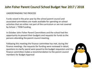 Understanding John Fisher Parent Council School Budget Process