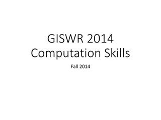 Geographic Information System Skills and Analysis Techniques