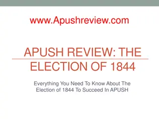 Election of 1844: Manifest Destiny, Candidates, Issues & Impact