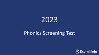 2023 Phonics Screening Test and Learning Resources