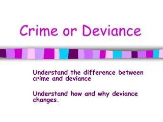 Differentiating Crime and Deviance