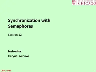Understanding Synchronization with Semaphores in Computer Science