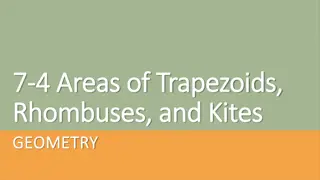 Geometric Shapes: Trapezoids, Rhombuses, Kites - Area Formulas and Examples