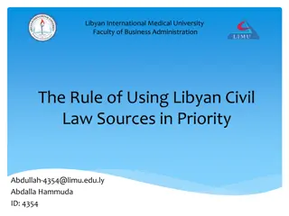 Understanding Libyan Civil Law Sources and Their Influence