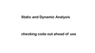 Understanding Static and Dynamic Analysis in Software Development