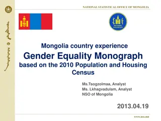 Exploring Gender Equality in Mongolia through Census Data Analysis