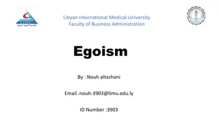 Understanding Different Aspects of Egoism in Business Administration - LIBIUM Faculty