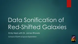 Sonification of Red-Shifted Galaxies and Emission Spectra Variations