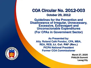 Guidelines for Prevention of Irregular Government Expenditures