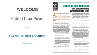 National Forum on COVID-19 Vaccines and Individual Choice