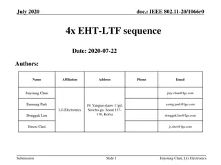 Optimizing EHT-LTF Sequences for IEEE 802.11-20 Transmission