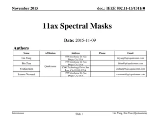 IEEE 802.11-15/1311r0 Document Authors and Affiliations
