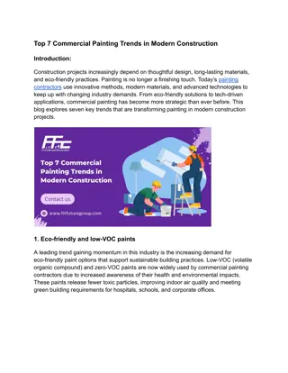 Top 7 Commercial Painting Trends in Modern Construction