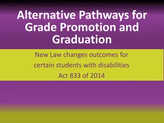 New Law Changes for Students with Disabilities: Alternative Pathways for Promotion and Graduation