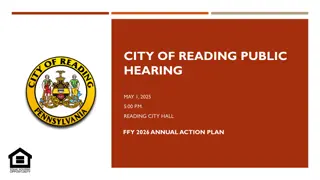 Reading City Annual Action Plan Public Hearing
