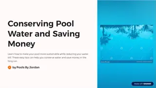 Jordan Hidalgo Largo FL: Conserving Pool Water and Saving Money