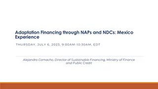Financing Climate Adaptation: Mexico's Unique Sustainable Taxonomy Approach