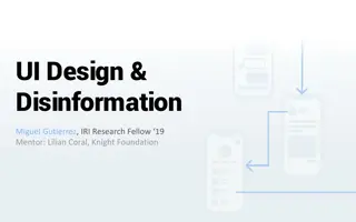 Understanding the Impact of UI Design on Disinformation Distribution