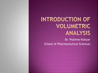 Exploring Volumetric Analysis in Pharmaceuticals