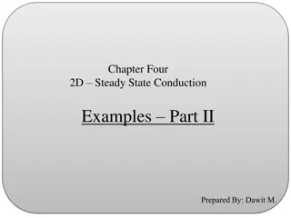 2D Steady-State Conduction Examples with Finite Difference Equations