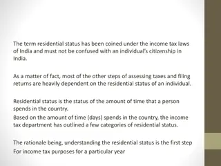 Understanding Residential Status in Indian Income Tax Laws