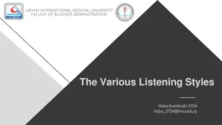 Deep Listening Styles and Importance in Communication and Relationships